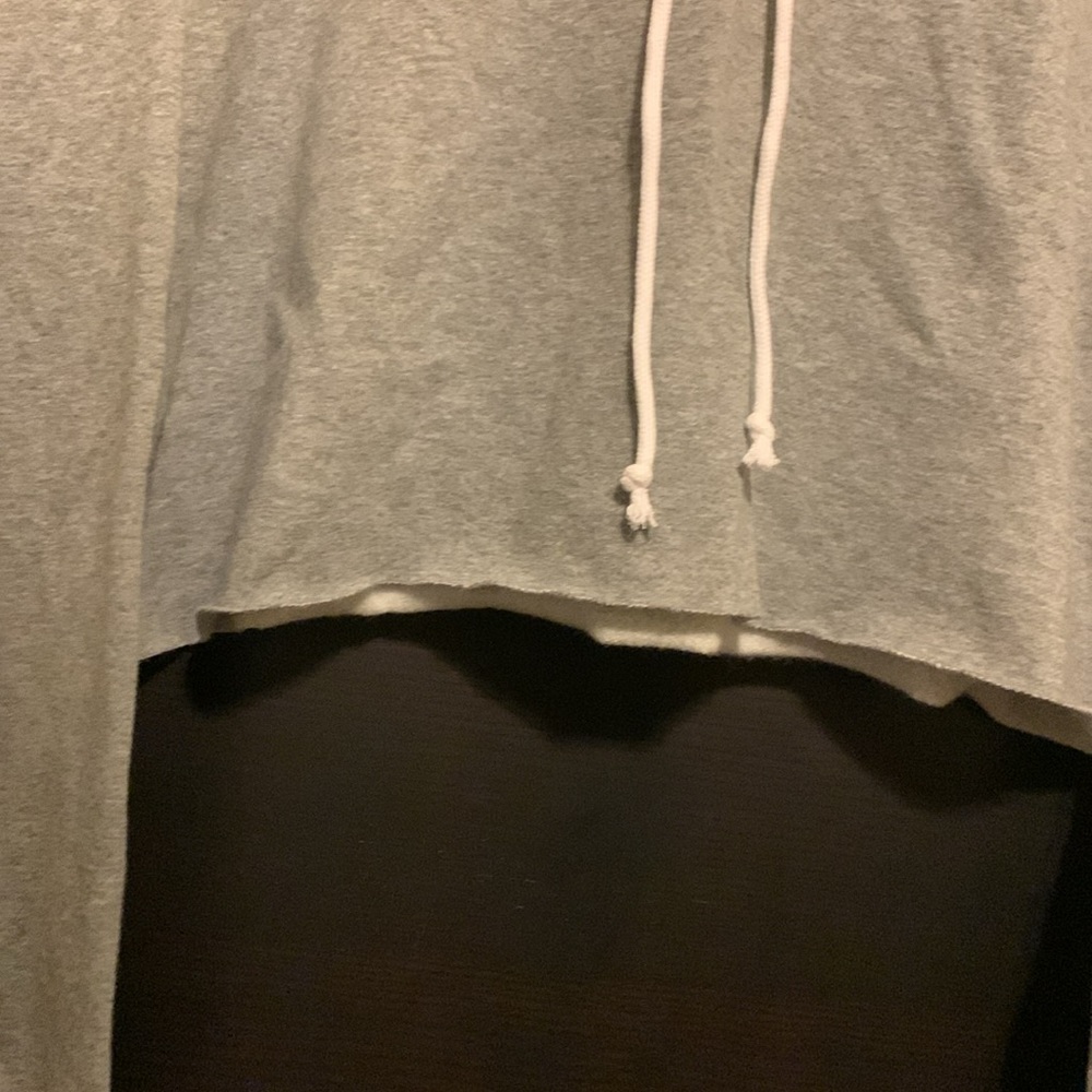 Wild Fable Women's Gray Cropped Sweatshirt Hoodie - Picture 5 of 12